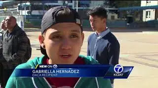 Dozens of people march for immigration reform in downtown Albuquerque