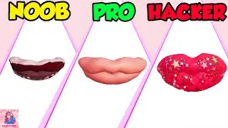 NOOB vs PRO vs HACKER in Lip Runner