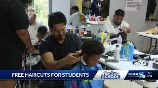 Des Moines nonprofit helps kids prepare for school with free haircuts and supplies