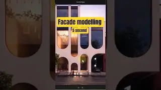 طراحی نمای مدرن//Facade modelling #facadedesign #editablepoly #3dsmax