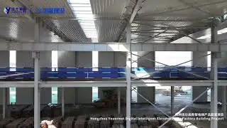 Large Size Prefabricated  Steel Structure Workshop Warehouse with Canopy & Mezzanine