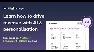 SALESmanago Product Showcase &ndash; See how to drive revenue with AI & personalisation