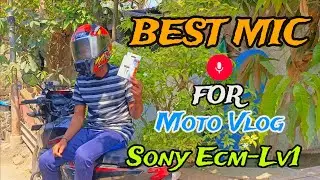 DescriptionBest Mic for MotoVlog😍 || Sony Lavalier Mic ECM-LV1 Motovlog Audio Quality Test Hindi ||