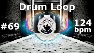#69 Drum Loop 124 bpm 🥁 Bass Guitar Backing Tracks 🥁 DrumTonic Beats