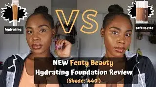 NEW Fenty Beauty Hydrating Foundation Review + Soft Matte Test (Shade: 440) | Emmanuela Okon