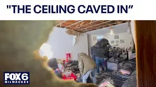 Apartment ceiling collapses in Milwaukee, residents say there was no heat | FOX6 News Milwaukee