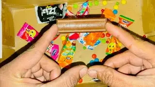 ASMR Most Popular Candys / some lots of colorful rainbow lollipop candy / unpacking chocolate eat
