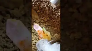 The worker found a rare crystal #crystals