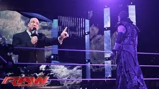Undertaker vows to keep his streak alive at WrestleMania 30: Raw, March 10, 2014