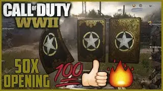 COD WW2 - Opening 50 Supply Drops! (LEGENDARY, HEROIC, EPIC & RARE SUPPLY DROPS!)