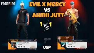 1⚔️1 |  FREE FIRE | USP KING👑TEV Gaming💪VS AHMII JUTT [ 28 IN SINDH WITH USP ] | EPIC VICTORY ✌️