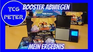 Disney Lorcana Booster abwiegen - Mein Ergebnis | Weighing Disney Lorcana Booster - My result