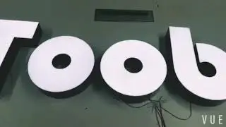 Acrylic epoxy resin frontlit 3D LED channel letter sign