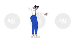 Confused black woman employee expressing regret 2D character animation