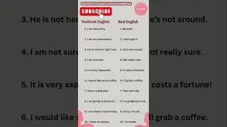 Textbook English vs. Real English &ndash; Speak Like a Native!#esl #english #textbookenglish #eslteaching