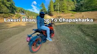 Shortcut Offroad Trail from Lakuri Bhanjyang to Chapakharka, Lekh Dada || Prashant's MotoVlog