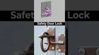 simple Homemade door lock idea / easy install door lock #technology #automobile #tech #doors #car