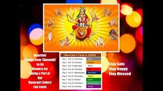 Winners of Navaratri 2020 'Wear Your Color' Fun Event Hosted by Shevadhi | Shevadhi Treasure