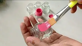 Diy Empty Paint Bottle Reuse Idea/Mini Bottleart/painting on empty paint Bottle/#mylifestylebyfasla