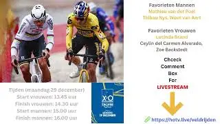 Veldrijden LIVESTREAM* X2O Trofee Loenhout 2025 live bekijk op tv mannen en vrouwen Azencross 12.29