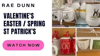new 2022 RAE DUNN Valentine's ❤️ Easter 🐣 St Patty's ☘️ decorations | Rae Dunn Hunting | Rae Dunn