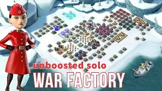 today&rsquo;s WAR FACTORY 😎 unboosted SOLO - GEARHEART - BOOM BEACH gameplay/attack strategy/tips
