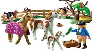 Playmobil Country Horse Stable, Horses, Pony, and Accessories by Lots of Toys