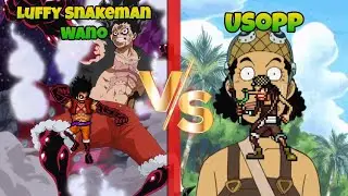 Jump Force MUGEN Luffy Snakeman Wano vs Usopp