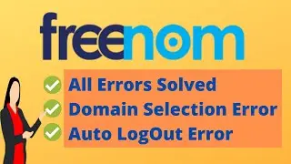 How To Fix Freenom Technical Error Problem | How To Fix Freenom Auto Logout Error -Ali Raffay I Tech