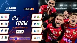 Все голы 20-го тура | Мир РПЛ 2022/23