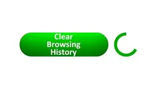 Clear Browsing History Computer Mouse Clicking Animation on white background