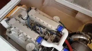 Pair Cummins VTA903 Marine Engines - Prior to take out
