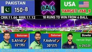 🔴LIVE : Pakistan vs USA cricket match today live | T20 world cup Today cricket match | Pak vs USA