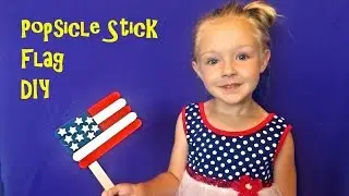 Popsicle Stick Flag for 4th of July Craft Ideas!!!