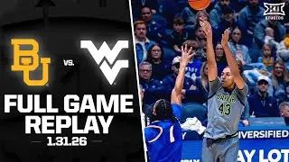 Baylor vs. West Virginia Full Game Replay (1.31.26) | 2025-26 Big 12 Men's Basketball