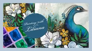 Quick Gouache Painting Talk-Through &middot; Mediums and Colour &middot; Peacock