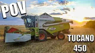 POV | Drive Claas Tucano 450 | Pšenice 2024 | DJI Osmo Action 4