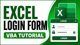How to create a login screen in MS Excel using VBA | userform in VBA | MS Excel | Login Form
