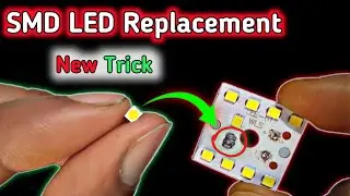 🔥smd Led replacement simple Trick✅️ ||How to remove smd led to mcpcb || #ledrepair ,
