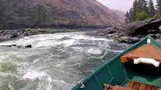 Keith Steele Drift Boat Whitewater Run Down Trap Rapids on the Salmon River