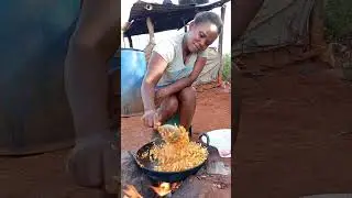 African village cooking and lifestyle, cooking delicious cabbage for lunch