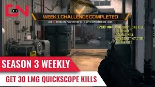 Get LMG Quickscope Kills in MW3 Call of Duty Easy for Season 3 Weekly Challenge