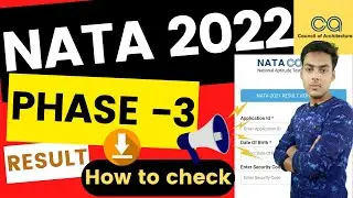 nata phase 3 result 2022 | how to check nata phase 3 result