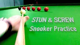 134. Stun & Screw Snooker Practice