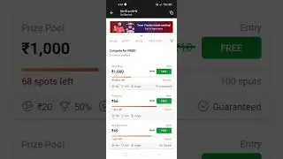FREE UNLIMITED JION CONTEST AND WIN MONEY 💰🤑 #shorts #viraldream11