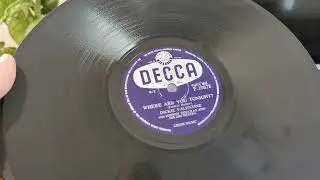Where Are You Tonight? ~ Dickie Valentine ~ 1955 Decca 78rpm  ~ Bush SRP31D Record Player