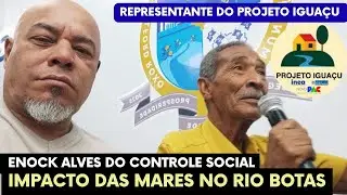 Lideran&ccedil;a de Heli&oacute;polis Enock Alves do Controle Social do Projeto Igua&ccedil;u durante evento na C&acirc;mara 