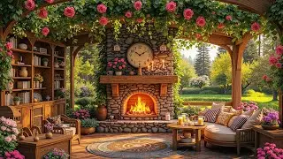 Relaxing Instrumental Spring Jazz 🌿 Cozy Cafe Ambience for Study, Focus & Sleep