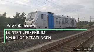 Bunter Zugverkehr im Bahnhof Gerstungen
