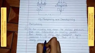 Multiplexer and De-multiplexer [ Theory Notes ] #viralvideo #youtubeviralvideo